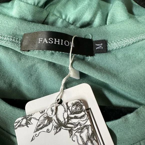 NWT women’s short sleeve crew neck T shirt dress Sz Medium - Picture 8 of 10